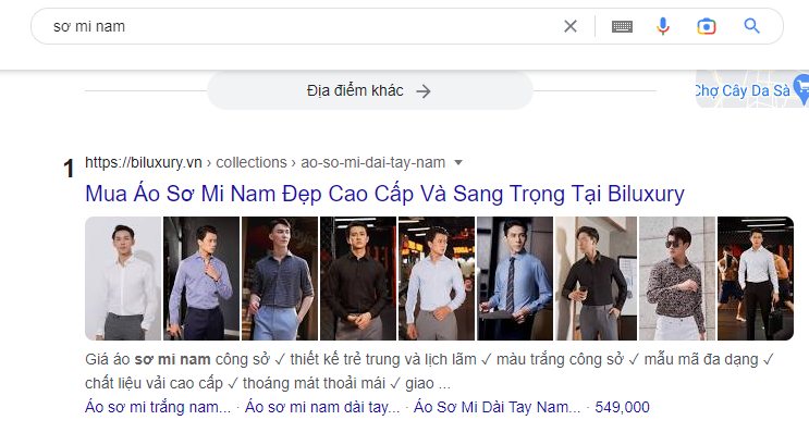 SEO thời trang nam